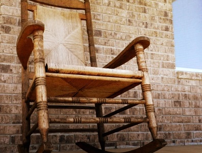Chair Against Brick Wall - Writing Space