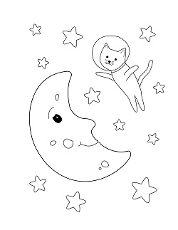 Cats in Space: A Coloring Book for Kids - Julie Wenzel Author