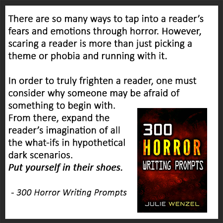 horror writing prompts julie wenzel horror ideas